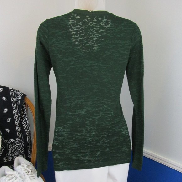 USF Long Sleeve Burnout V-Neck Tee Shirt - Picture 5 of 9